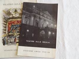 Teatro alla Scala Milan Opera 1953-1954 Stagione Lirica Program Nestle K... - $9.50