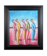 Sans Titre (Cinq Hommes Face Gauche) Par B. Long Signée Abstrait Acrylique - €381,59 EUR Sans Titre (Cinq Hommes Face Gauche) Par B. Long Signée Abstrait Acrylique - €381,59 EUR