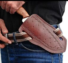 Vintage Design Fixed Blade Knife Leather Sheath Knife Holster Case Belt ... - $13.16