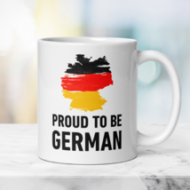 Patriotic German Mug Proud to be German, Gift Mug with German Flag - $21.50