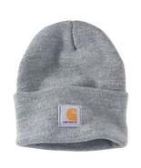 Carhartt A18-HGY Men&#39;s Knit Cuffed Beanie/Heather Gray/One Size - £30.72 GBP