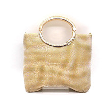 Crystal elegant clutch women bridal wedding wallet purse evening party bag gold/ - £39.94 GBP