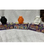 Vintage 1989 Wendy&#39;s Toy Play-Doh Fingles  Halloween Lot 3 Pumpkin, Bat,... - $52.43 CAD