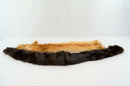 Genuine Fur Collars Vintage Rabbit Brown Beige Stole 24&quot; &amp; 32&quot;  - $19.34