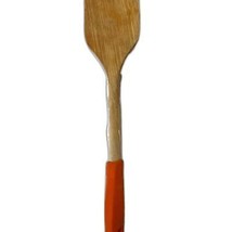 Imusa Wooden Spatula Orange Silicon Handle Kitchen Utensil Cooking - $5.39