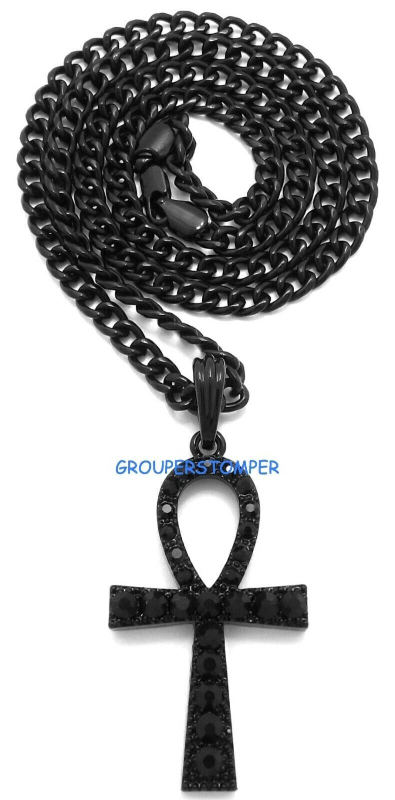 Primary image for Ankh Nuevo Egipcio Collar Colgante Con Pedrería