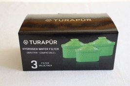 Turapur Hydrogen Water Filter 3 Filter Value Pack Maxtra Compatible Seal... - £23.64 GBP