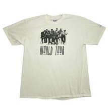 Vtg Y2K Band Shirt World Tour White Short Sleeve Gibson Reno Architects ... - £15.18 GBP