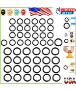 50-Piece O-Ring Set for Pressure Washers - Durable Rubber Seals, 1/4 &amp; 3... - $15.93 CAD