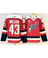 Men&#39;s Tom Wilson Red Jersey Capitals Alternate Uniform - $1,159.34 MXN