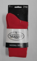 Louisville Slugger Youth Size 9-1 Baseball Socks  Red 2 pair - £5.84 GBP