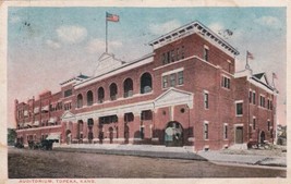 Auditorium Topeka Kansas KS 1911 to Quincy Illinois Postcard D31 - £2.38 GBP
