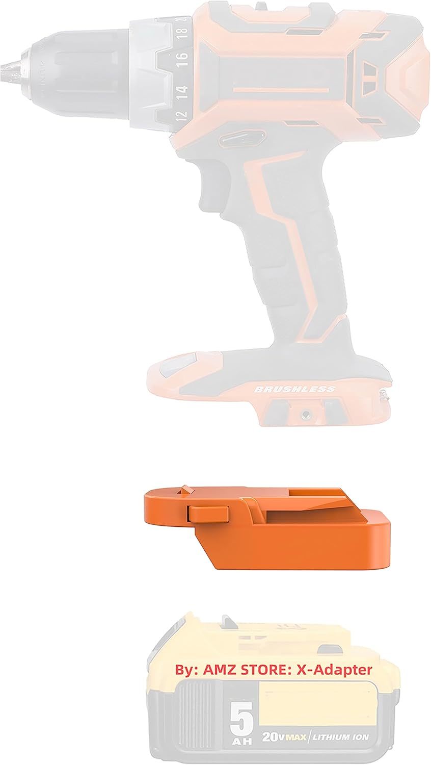 1X Adapter For Ridgid 18V (Not Advanced) Cordless Tools Fits For Dewalt,... - $37.24