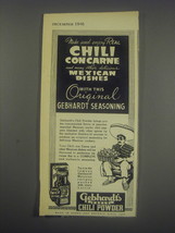 1946 Gebhardt's Eagle Chili Powder Advertisement - £14.54 GBP
