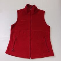Columbia WL1470 Women's Red Full Zip Sleeveless Fleece Vest Size Large image 11