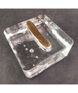 Handcrafted 2.5” Glass Block w/ Gold Letter “i” Or &quot;l&quot; By Expressions in... - $16.46 CAD