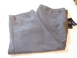Kim Rogers Women Womens Crop Capri Pants Heather Grey Size 20W **see measurments - £19.67 GBP
