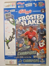 Kellogg&#39;s Cereal Box 25 oz FROSTED FLAKES 2000 MLS Cup Champions WIZARDS - £21.98 GBP