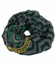 Harry Potter Slytherin Logo Illustrated Lightweight Polyester Infinity Scarf NEW - £12.80 GBP