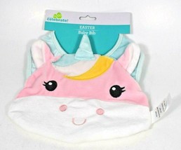 Girls Adorable Unicorn Baby Bib Pastel Colors (Feeding) - £4.68 GBP
