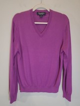 Brooks Brothers Country Club 70% Silk 30% Cotton V-Neck Sweater Men&#39;s Medium - £15.38 GBP