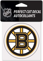 NHL Boston Bruins Logo 4&quot;x4&quot; Perfect Cut Decal Single WinCraft - £8.80 GBP