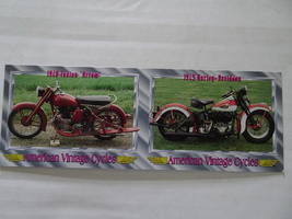 American Vintage Cycles Trading Card - Uncut Promo Sheet - Champs - 1992 - $10.00