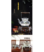 Wooden Tea Ceremony Glass Pot Tea Stove Classical Wenge Tea Art Furnace ! - $238.24 CAD