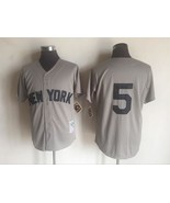 Yankees #5 Joe DiMaggio Jersey Old Style Uniform Gray - $45.00