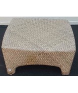 Very Nice Pastel Outdoor Ottoman Beautiful Weave Wood Synthetic - GDC - ... - $118.79