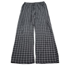 Croft Barrow Pants Mens M Black Plaid Flannel Lounge Sleepwear Pajama Pants - £14.85 GBP