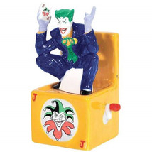 DC Comics The Joker In A Box Ceramic Salt and Pepper Shakers Set Batman NEW - £19.32 GBP
