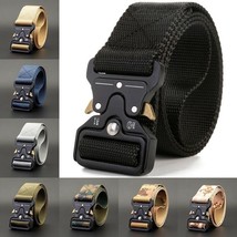 Men&#39;s Tactical Belt Big &amp; Tall with Quick Release Buckle for Jeans 135cm... - $19.25