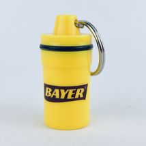 Bayer Aspirin Pill Holder Container And Keychain Fob Ring Promo Vintage ... - $10.00