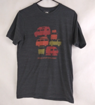 The North Face Never Stop Exploring Men&#39;s Gray Slim Fit Graphic T-Shirt ... - $17.45