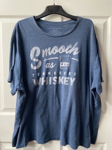 Primary image for Lyric & Culture Smooth Tennesee Whiskey Graphic T Shirt Blue Big Size 3XB