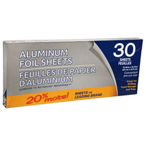 Pop-Up Aluminum Foil Sheets, 30-ct. Packs 13.39&quot; X 10.75&quot; - $7.99