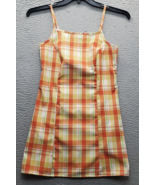 Vintage Urban Renewal Tank Dress Womens XS Multi Plaid Back Zip Spaghett... - $456.51 MXN