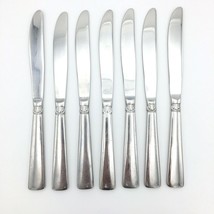 REED BARTON Sanderling stainless flatware - 7 replacement dinner knives - £15.73 GBP
