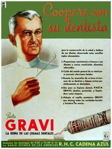 77.Art Decoration POSTER.Graphics to decorate dentist office.Gravi toothpaste Ad - £13.74 GBP+