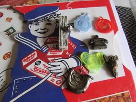 Cracker Jack Prizes Book and Seven Vintage Prizes - £16.90 GBP