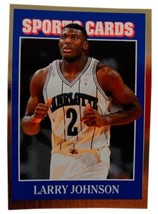 1992 Allan Kaye&#39;s Sports Cards #44 Larry Johnson Charlotte Hornets - £2.36 GBP