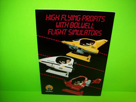 Bolwell Flight Simulators Vintage Original Kiddie Ride Promo Sales Flyer Foldout - £21.81 GBP