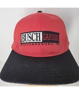 Vintage Busch Gardens Williamsburg Virginia VA Red Black Strap Back Hat - $217.00 MXN