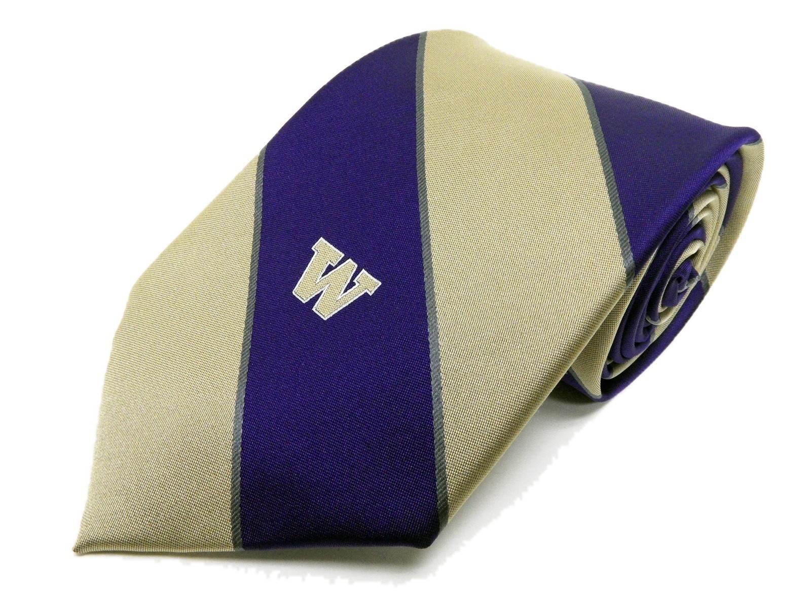 University of Washington Huskies Licensed Striped Necktie - $22.95