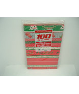 Vintage holiday gift wrap heavyweight paper made in USA 12 sheets 8 desi... - $19.75