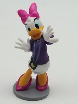 Disney Daisy Duck figure purple top star badge pink bow cake topper C220 - £5.99 GBP