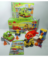 LEGO Duplo 10590 Airport &amp; 10589 Rally Car Lot Playset Bricks INCOMPLETE - £14.91 GBP