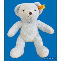 Steiff My First Steiff Blue Teddy Bear Soft Cuddly baby Toy Collectable - £23.73 GBP