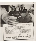 1939 Print Ad Bausch &amp; Lomb 7 Power 35MM Binoculars Rochester,New York - £10.95 GBP